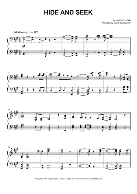 Hide And Seek (arr. Mario Stallbaumer)