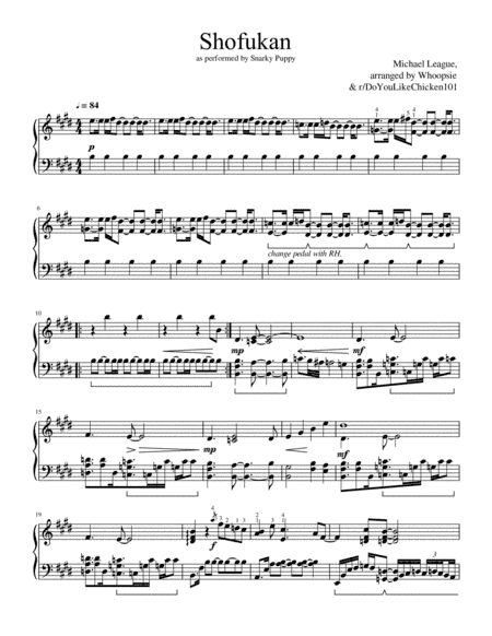 Shofukan (arr. Whoopsie, r/DoYouLIkeChicken101)