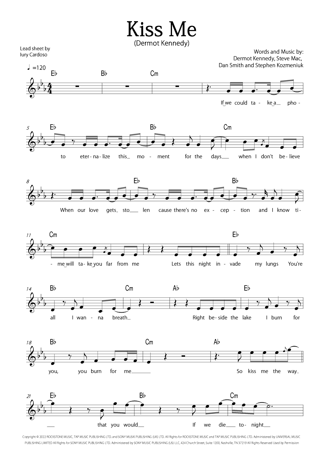 Kiss Me (arr. Iury Cardoso)