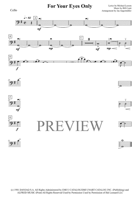 For Your Eyes Only (arr. Jan Angermüller)