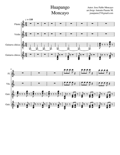 HUAPANGO MONCAYO (arr. Jorge Puente)