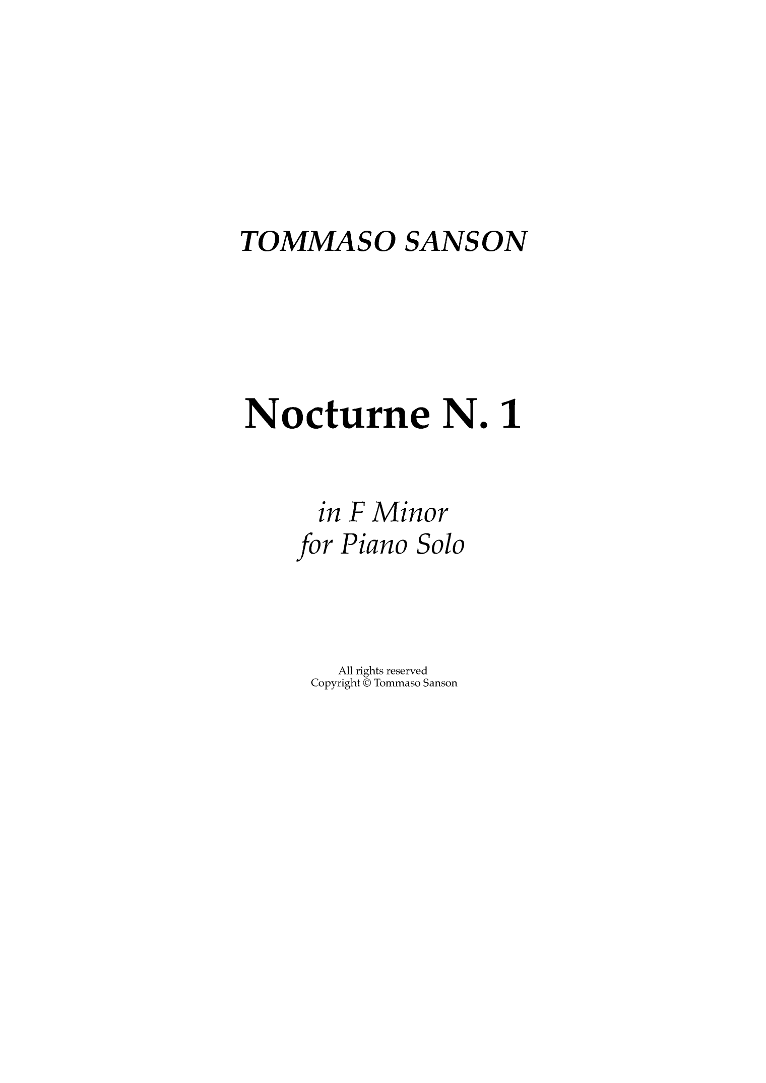 Nocturne n. 1