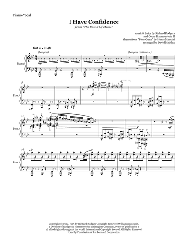 I Have Confidence (arr. David Maddux)