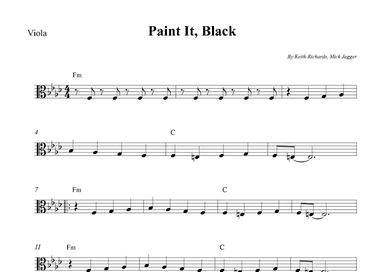 Paint It, Black (arr. Wesley S. SIlva)