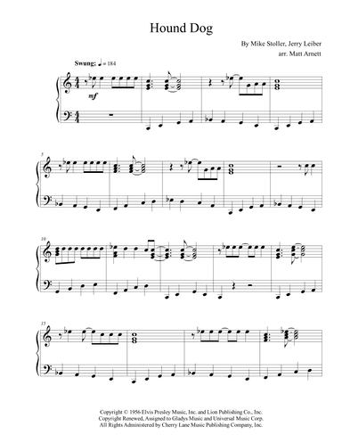 Hound Dog (arr. Matt Arnett)
