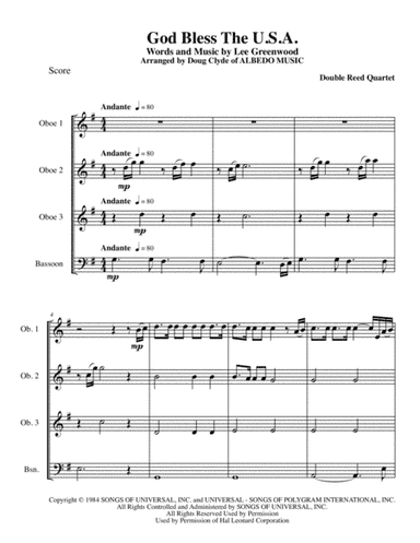 God Bless The U.S.A. (arr. Doug Clyde)