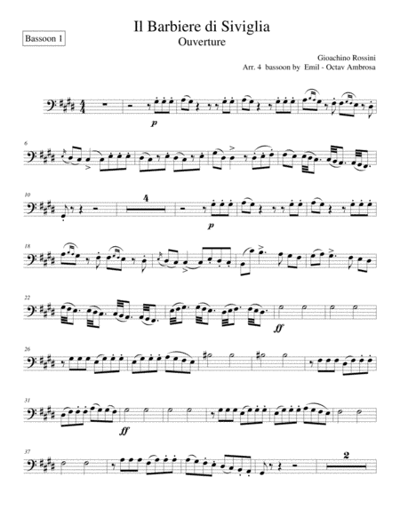 Il barbiere di Siviglia Ouverture (arr. Emil - Octav Ambrosă)