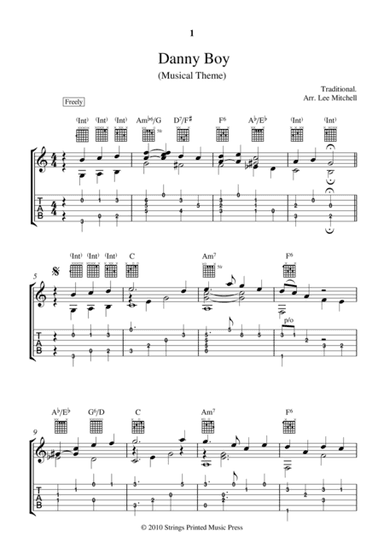DANNY BOY (arr. Lee Mitchell)