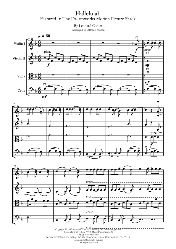 Hallelujah (arr. Alfredo Morán)