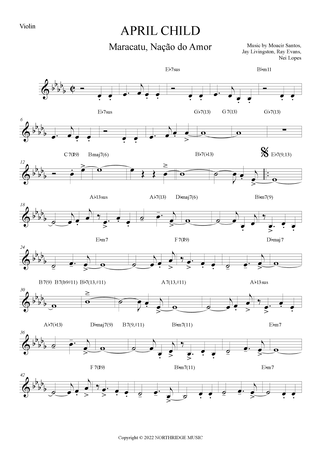 April Child (arr. The Sheet Music Library)
