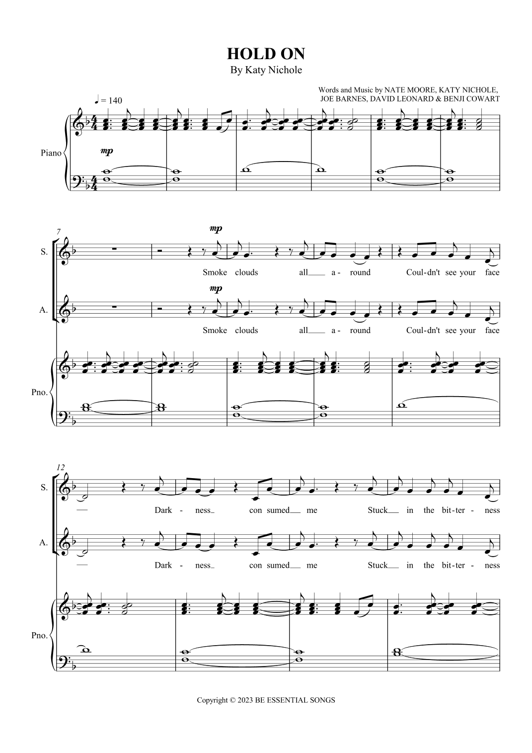 Hold On (arr. SCMusic)