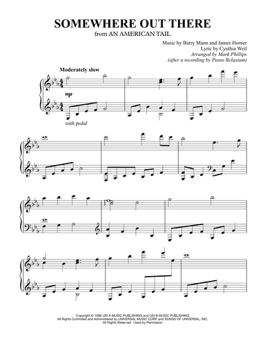 Somewhere Out There (arr. Mark Phillips)