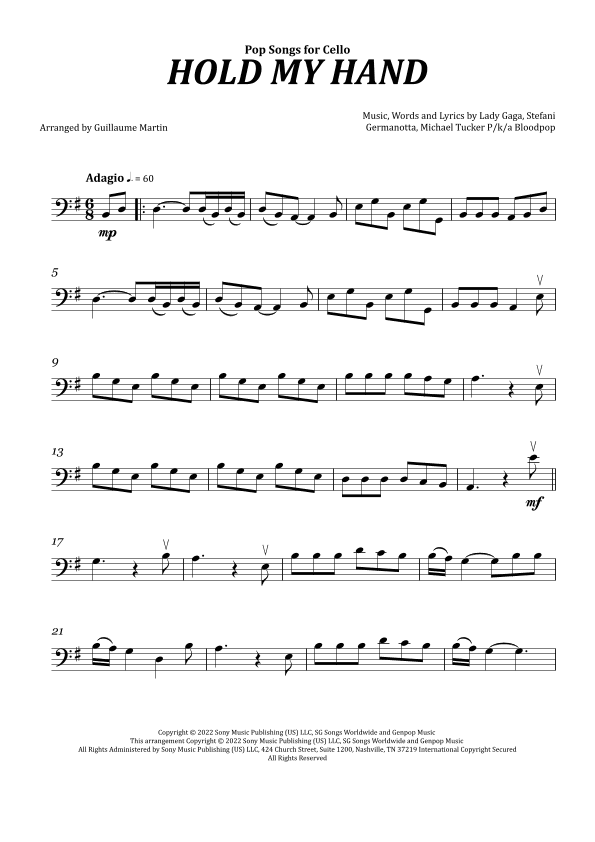 Hold My Hand (arr. Guillaume Martin)