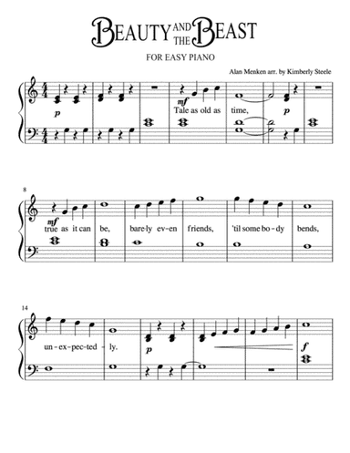 Beauty And The Beast (arr. Kimberly Steele)