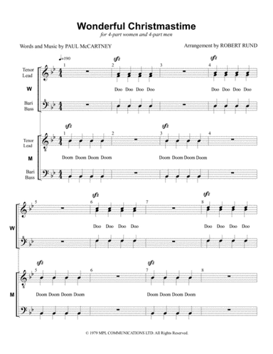 Wonderful Christmastime (arr. Robert Rund)