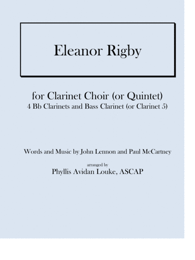 Eleanor Rigby (arr. Phyllis Avidan Louke)