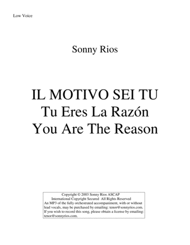 IL MOTIVO SEI TU