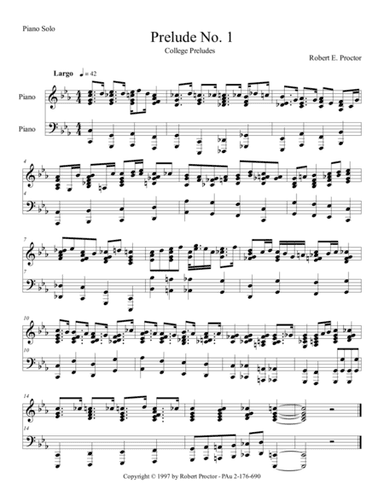 Prelude No. 1 for Piano