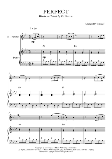Perfect (arr. Bruna T.)