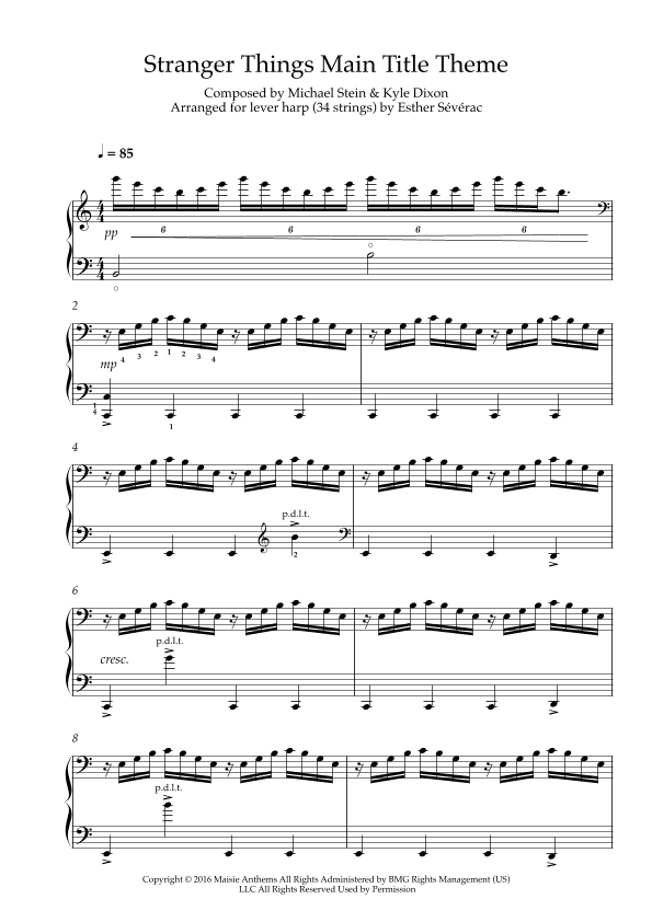 Stranger Things Main Title Theme (arr. Esther Sévérac)
