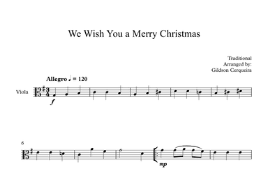 We Wish You a Merry Christmas (arr. Gildson Cerqueira)