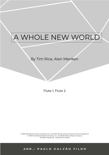 A Whole New World (arr. Paulo Galvão Filho)