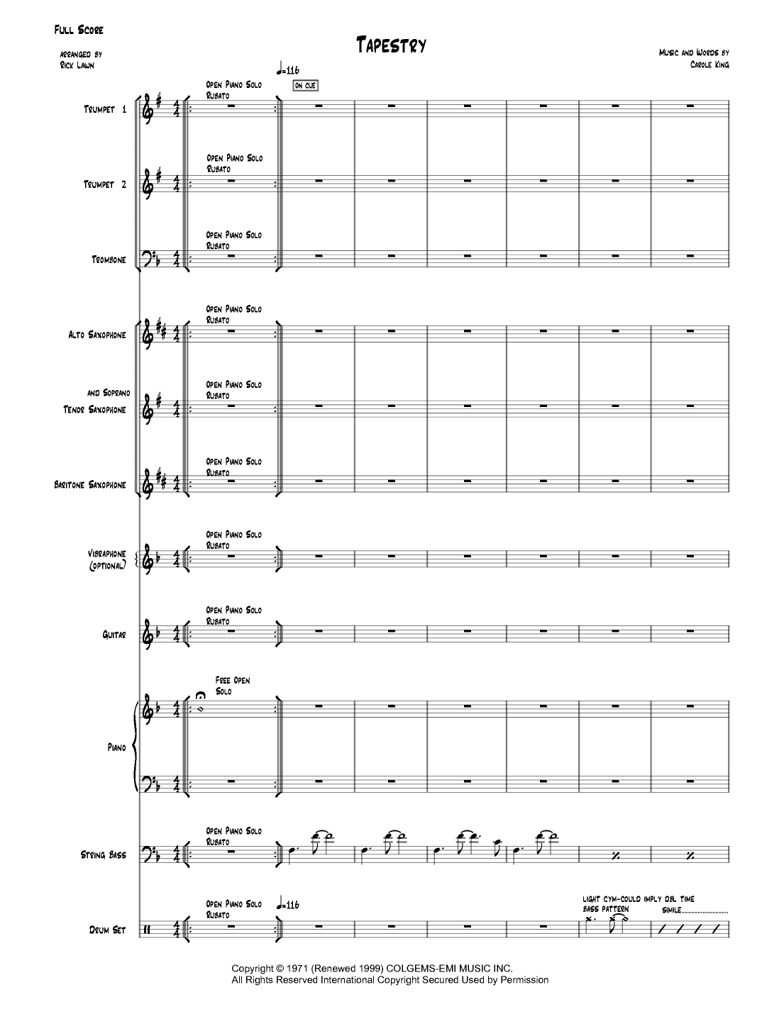Tapestry (arr. Rick Lawn)
