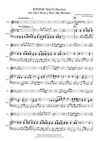 He Ain't Heavy, He's My Brother (arr. Kevin P Holdgate)