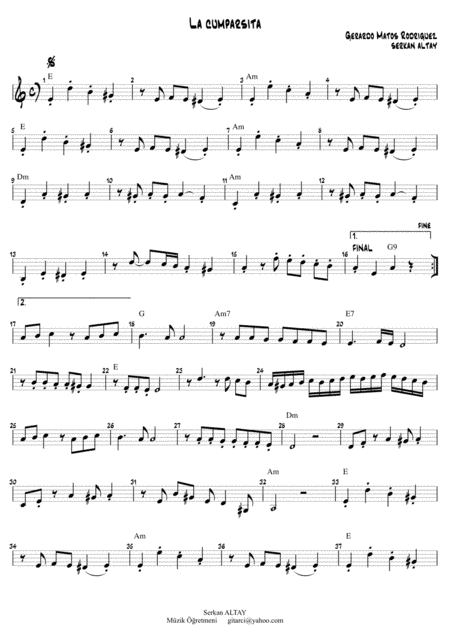 La Comparsita (arr. Serkan ALTAY)