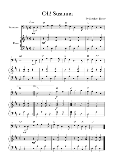 Oh! Susanna (arr. Glauco Fernandes)