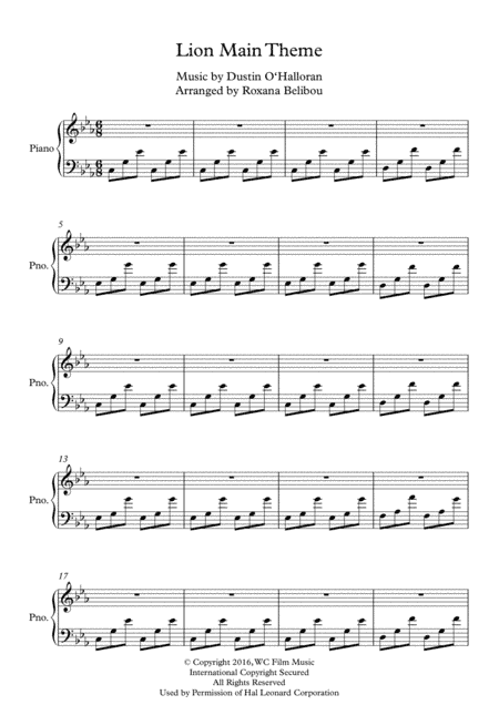 Main Theme (arr. Roxana Belibou)