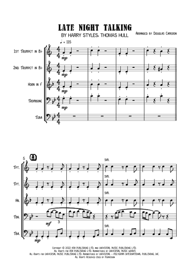 Late Night Talking (arr. Douglas Cameron)