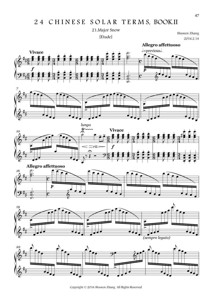 24 Chinese Solar Terms,Bk.2,No.21: Major Snow