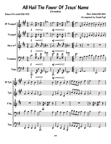All Hail The Power Of Jesus' Name (Brass Quintet) (arr. Joseph Pugh)
