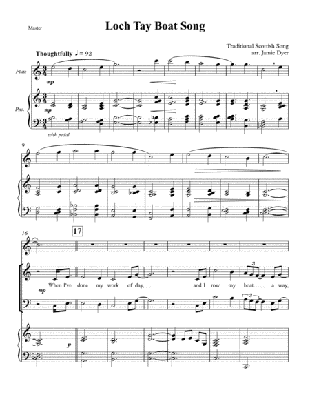 Loch Tay Boat Song (arr. Jamie Dyer)