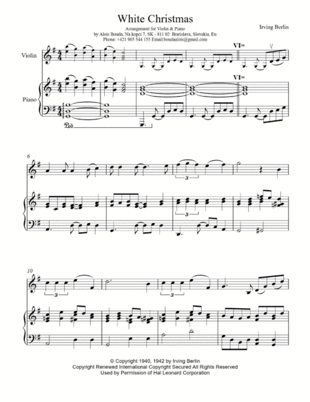 White Christmas (arr. Alois Bouda)