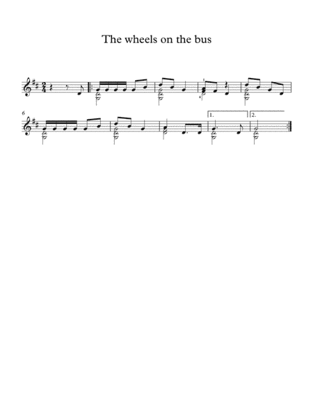 The wheels on the bus (arr. Milan Mitic)