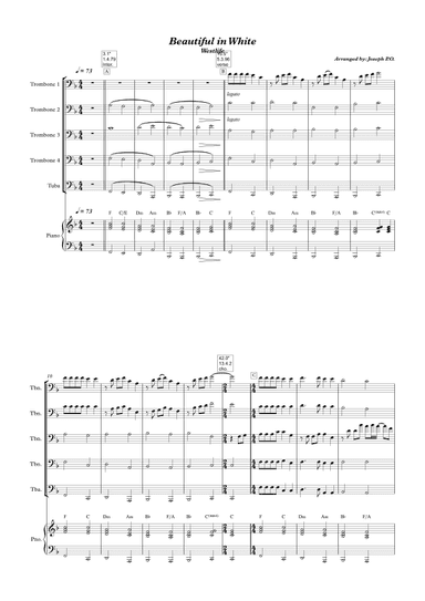 Beautiful In White (arr. Joseph Ondong)
