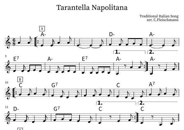 Tatantella Napolitana (arr. Christoph Fleischmann)