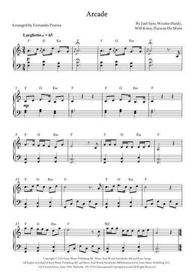 Arcade (arr. Fernando Pereira)