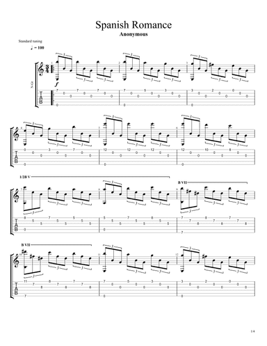 Spanish Romance (arr. Edina Balczo)