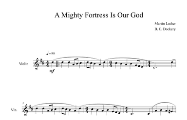 A Mighty Fortress is Our God (Violin Solo) (arr. B. C. Dockery)
