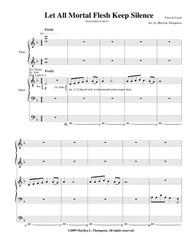 Let All Mortal Flesh Keep Silence--Piano-Organ.pdf (arr. Marilyn Thompsona)