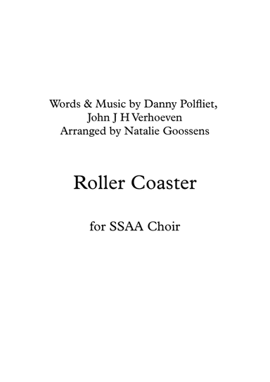 Roller Coaster (arr. Natalie Goossens)