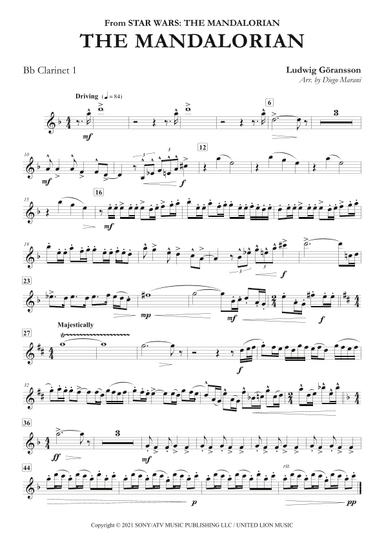 Theme From The Mandalorian (arr. Diego Marani)
