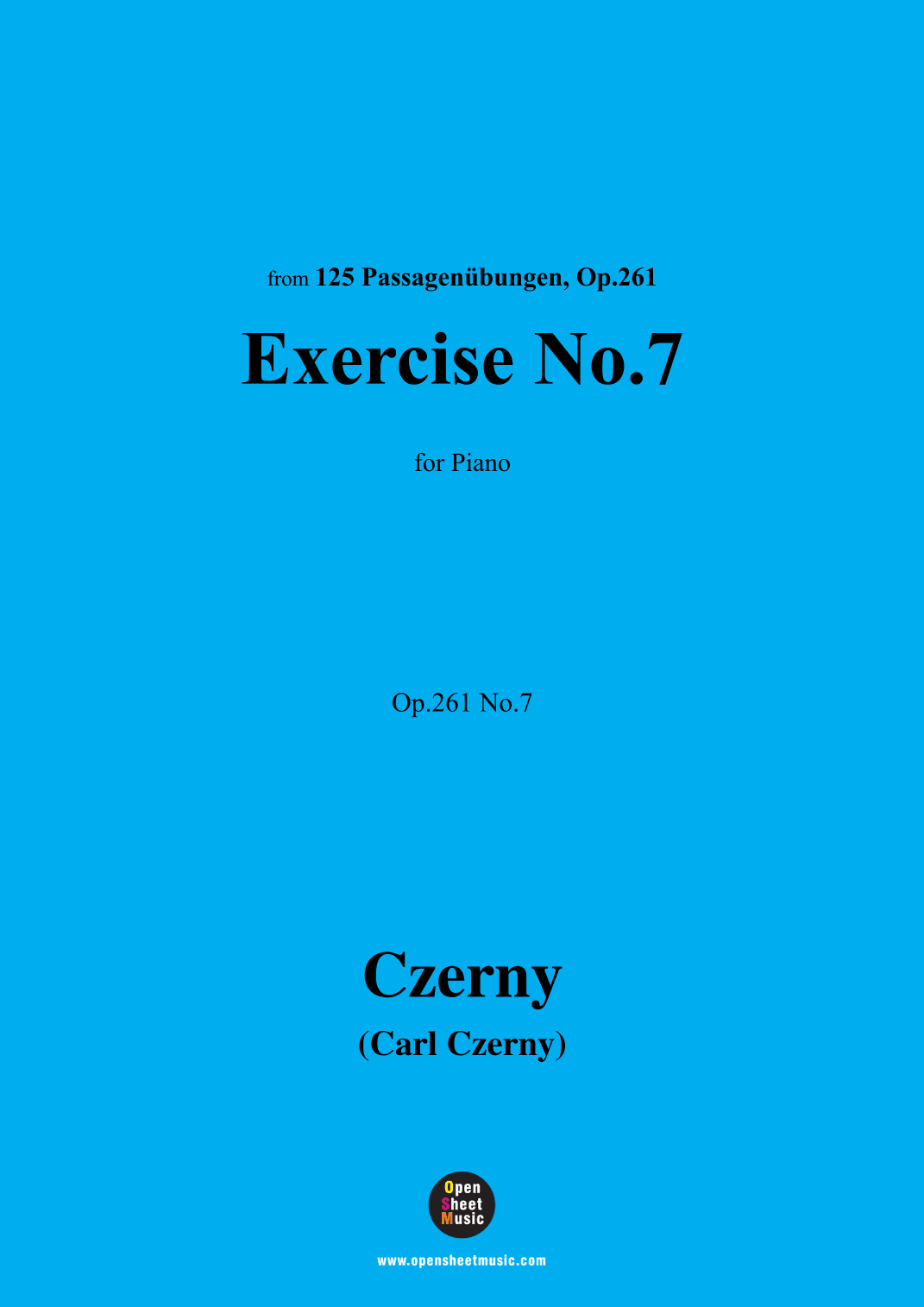 C. Czerny-Exercise No.7,Op.261 No.7 (arr. OSM Press)