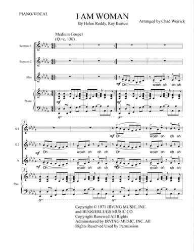 I Am Woman (arr. Chad Weirick)