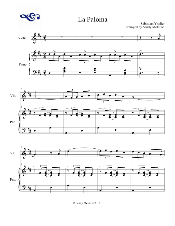 La Paloma (arr. Sandy McIntire)