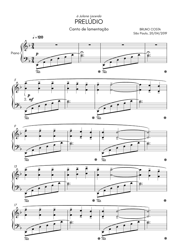 Prelúdio - Canto de lamentação