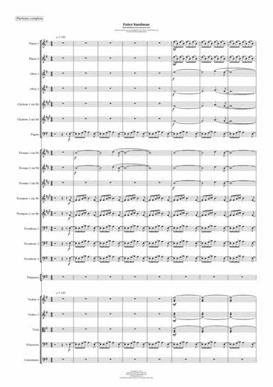 Enter Sandman (arr. Rafael Brito)